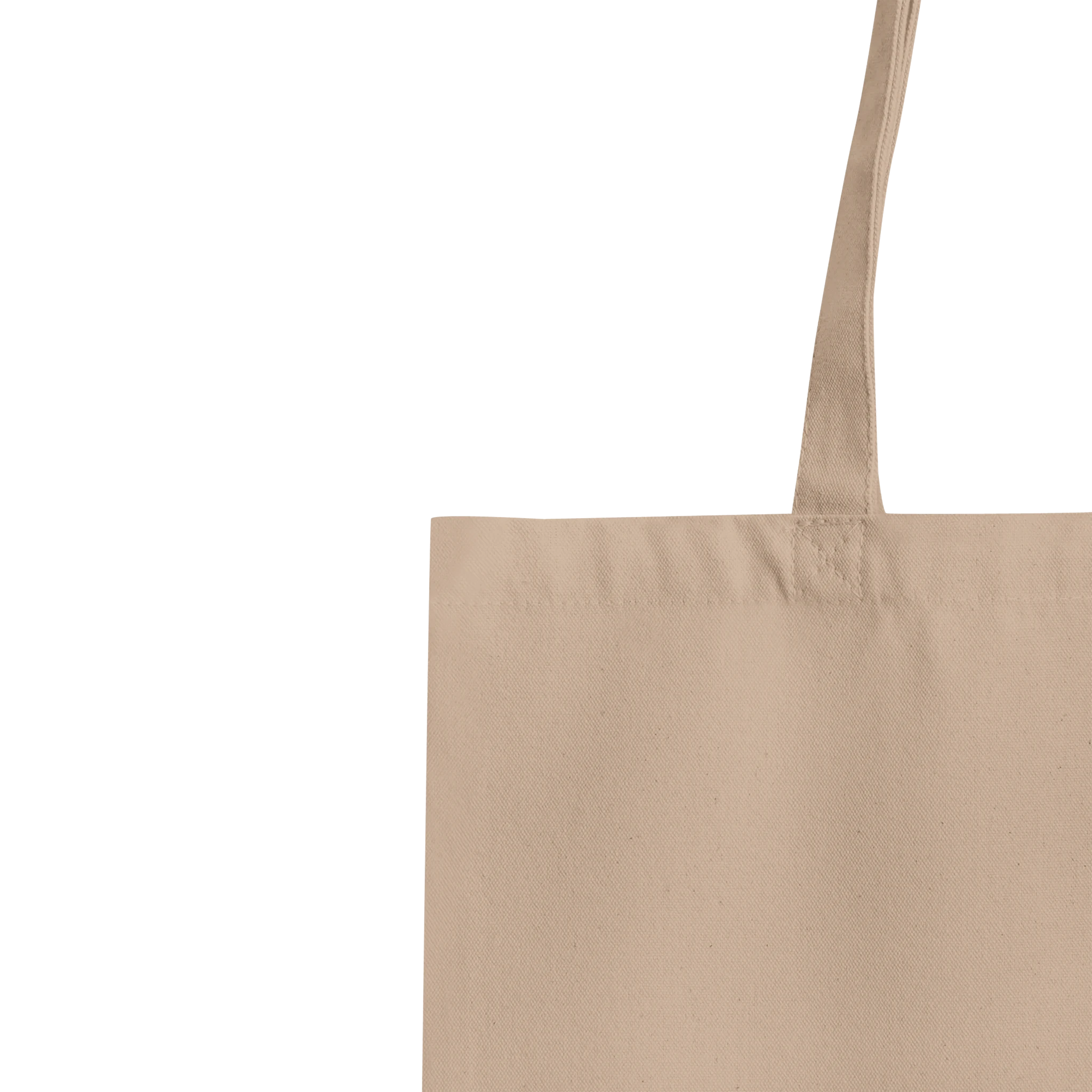 Organic cotton embroidered tote bag with the phrase 'period stockholm edition'